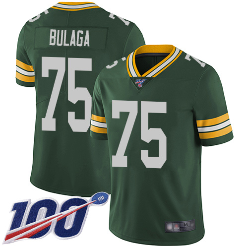 Green Bay Packers Limited Green Men #75 Bulaga Bryan Home Jersey Nike NFL 100th Season Vapor Untouchable->youth nfl jersey->Youth Jersey